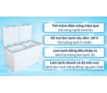 Tủ đông AQUA Inverter 425 lít AQF-C5701E